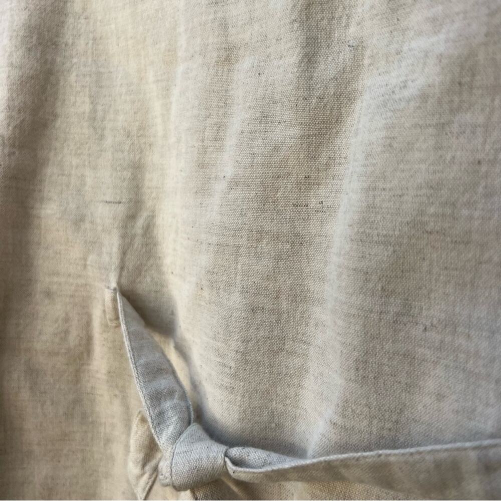 Vintage Cottagecore Pastel Embroidered Linen Cotton Blend Vest Granola Gorp MED - Picture 4 of 5